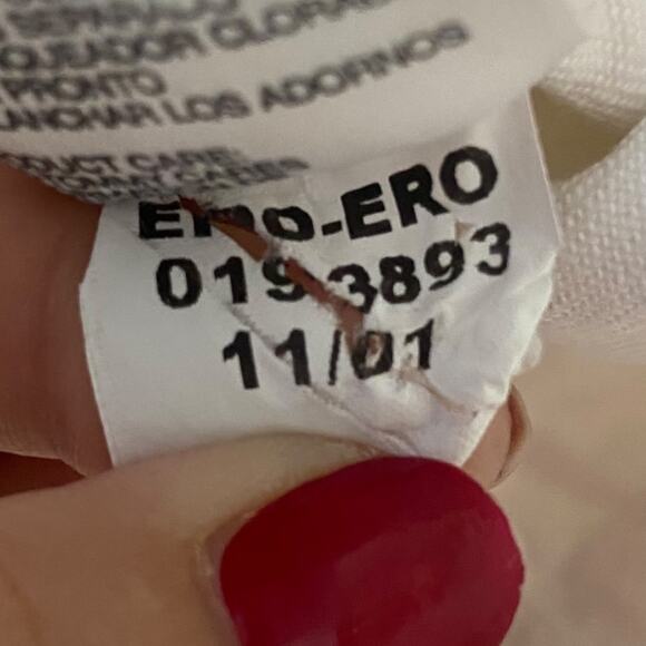 VINTAGE Y2K Tommy Hilfiger white denim jacket with embroidered logo on back XL - Picture 10 of 10